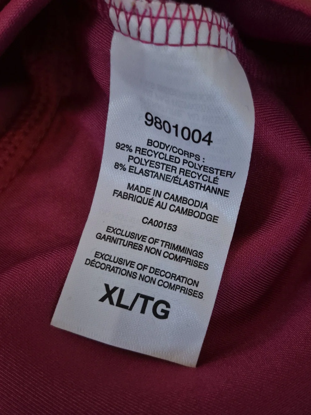 XL: 🩷Champion 1/3 Zip Active wear Top - Picture 9 of 9